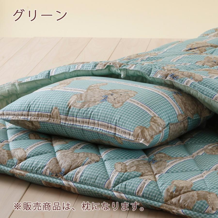 ジュニア布団 枕 日本製 ウォッシャブルタイプ ジュニア合繊まくら35×50cm ラインベアジュニア | ブランド登録なし | 07