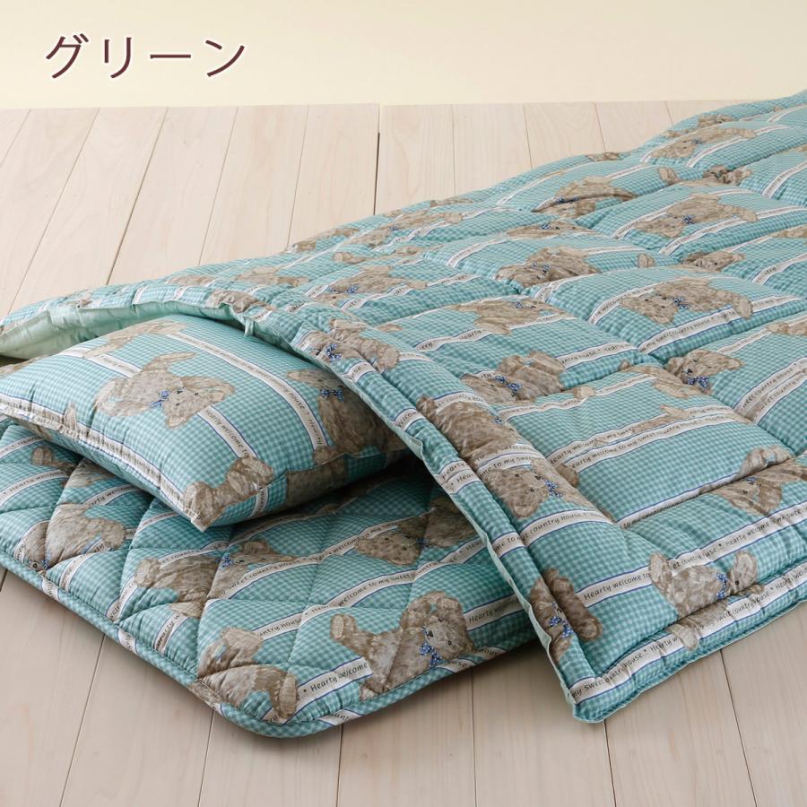 ジュニア布団セット 日本製 掛けふとんと枕が洗える 綿100% ジュニア組布団3点セット 子供用布団セット ラインベア | ブランド登録なし | 01