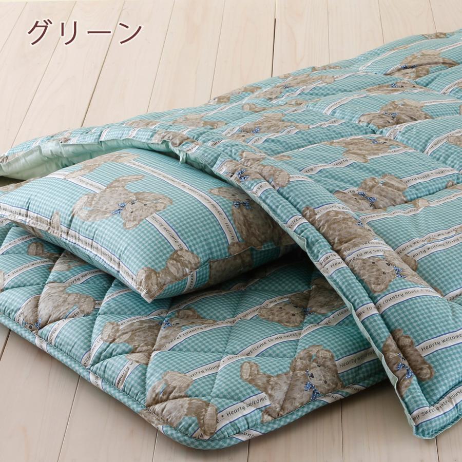 ジュニア布団セット 日本製 掛けふとんと枕が洗える 綿100% ジュニア組布団3点セット 子供用布団セット ラインベア | ブランド登録なし | 03
