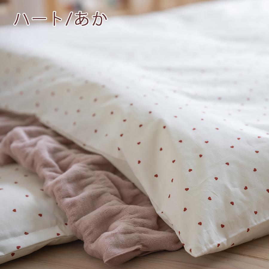 掛け布団カバー ジュニア 日本製 羽毛布団対応掛けカバー えいご あひる リーフ ジュニア | ブランド登録なし | 02