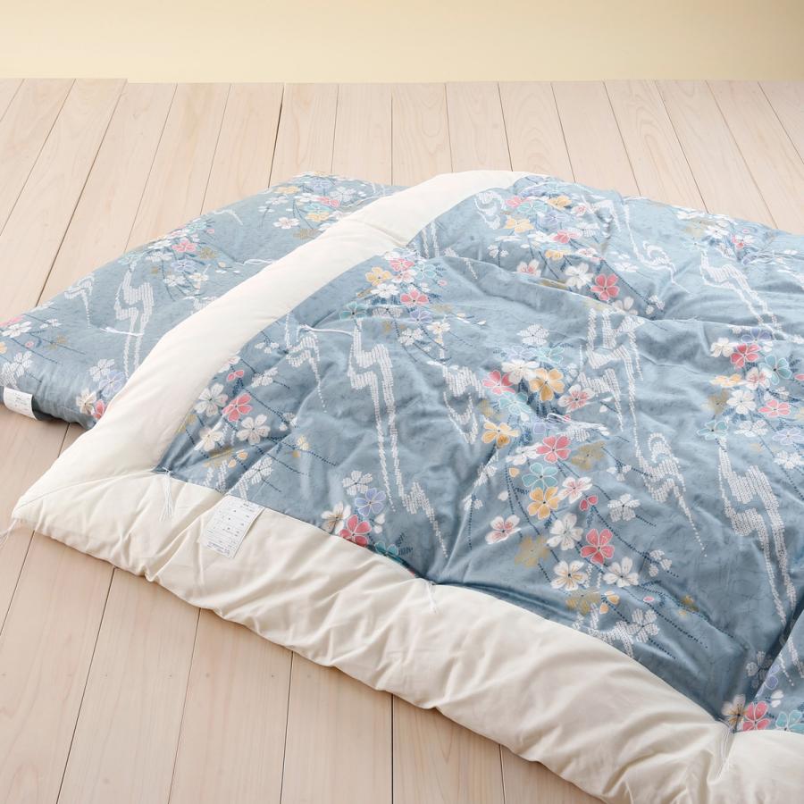掛け布団 シングル 日本製 昔ながらの掛けふとん 綿混掛け布団 150×210cm 8516 RF124A シングル | ブランド登録なし | 02