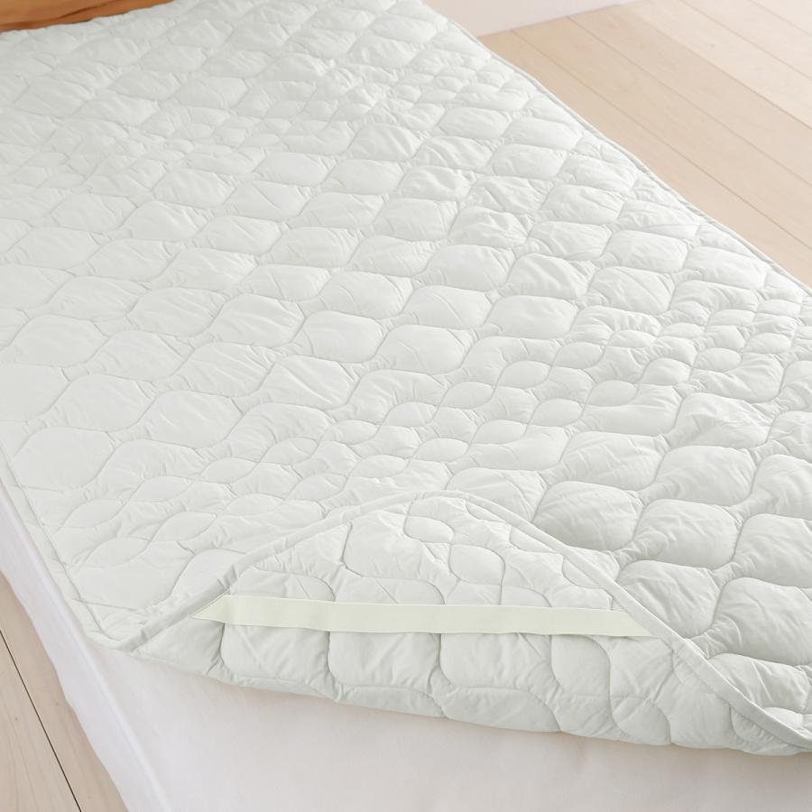 ベッドパッド セミダブル マットレス 西川 ウォッシャブル 抗菌 防ダニ 速乾 ポリエステルベッドパッド 200cm用 洗える ベッドパット セミダブルサイズ | 西川 | 08