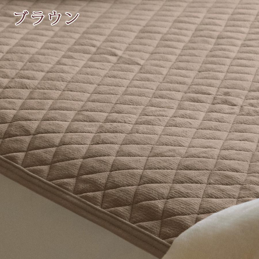敷きパッド セミダブル 西川 あったか 綿100 コットン 詰め物 綿100% 春 秋 冬 用 ウォッシャブル 洗える 敷パッド ベッドパッド 暖かい | 西川 | 09