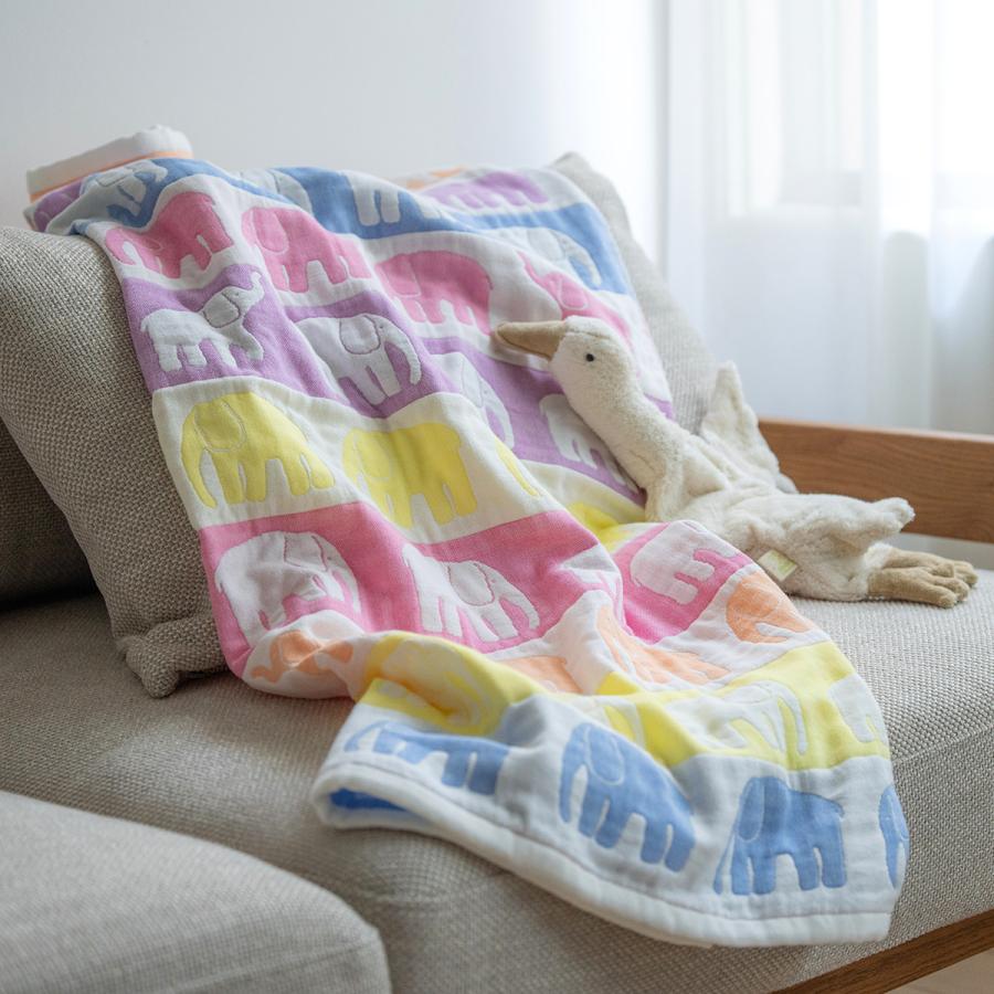 西川 ベビーガーゼケット 日本製 今治 綿100％ 子供 お昼寝 保育園 フィンレイソン エレファンティヴァッパウス | 西川 | 06