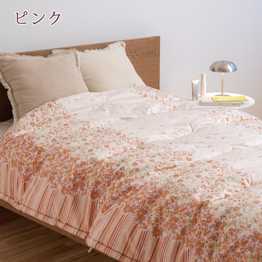 掛け布団 シングル 西川 日本製 合繊 掛けふとん ファロン 側生地 綿100％ 抗菌加工 シングルサイズ 掛布団 | 西川 | 02