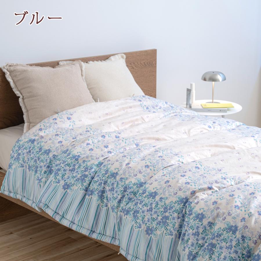 掛け布団 シングル 西川 日本製 合繊 掛けふとん ファロン 側生地 綿100％ 抗菌加工 シングルサイズ 掛布団 | 西川 | 05