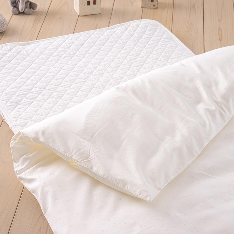 ベビー布団カバー ベビー用 肌掛け布団カバー 87×117cm 西川 日本製 毛布カバー ベビー布団 85×115cm用 吸湿 保湿 綿混 | 西川 | 01