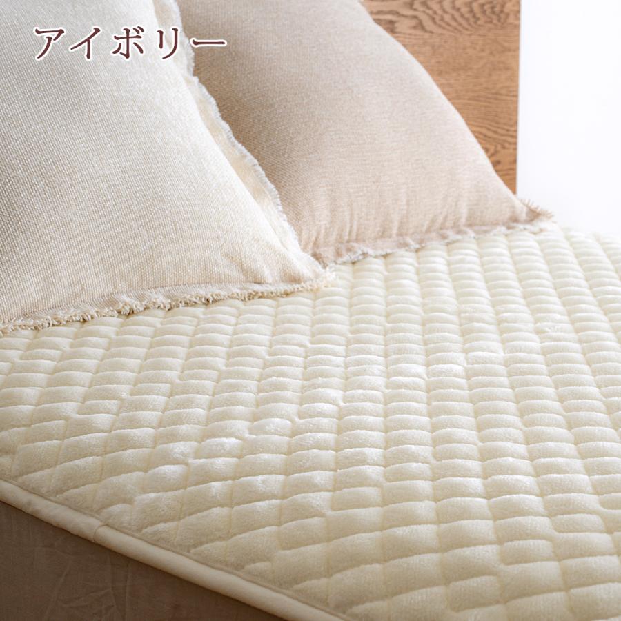 敷きパッド セミダブルあったか 暖かい 秋 冬 冬用 吸湿発熱 日本製 アクリル レーヨン 敷パッド 敷きパット 洗える 静電気防止 あたたか | ブランド登録なし | 17