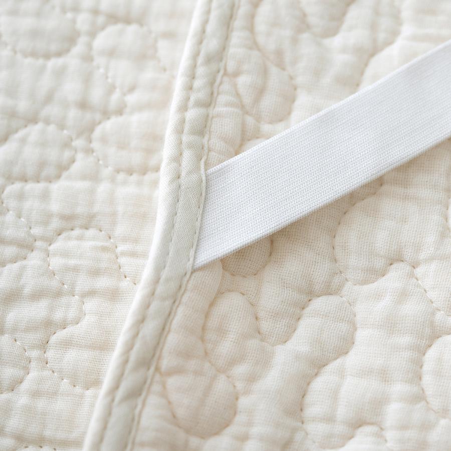 敷きパッド ダブル 西川 夏用 綿100% ガーゼ 西川産業 東京西川 涼しい ひんやり マット ベッドパッド 敷きパット 敷パット イブル | 西川 | 03