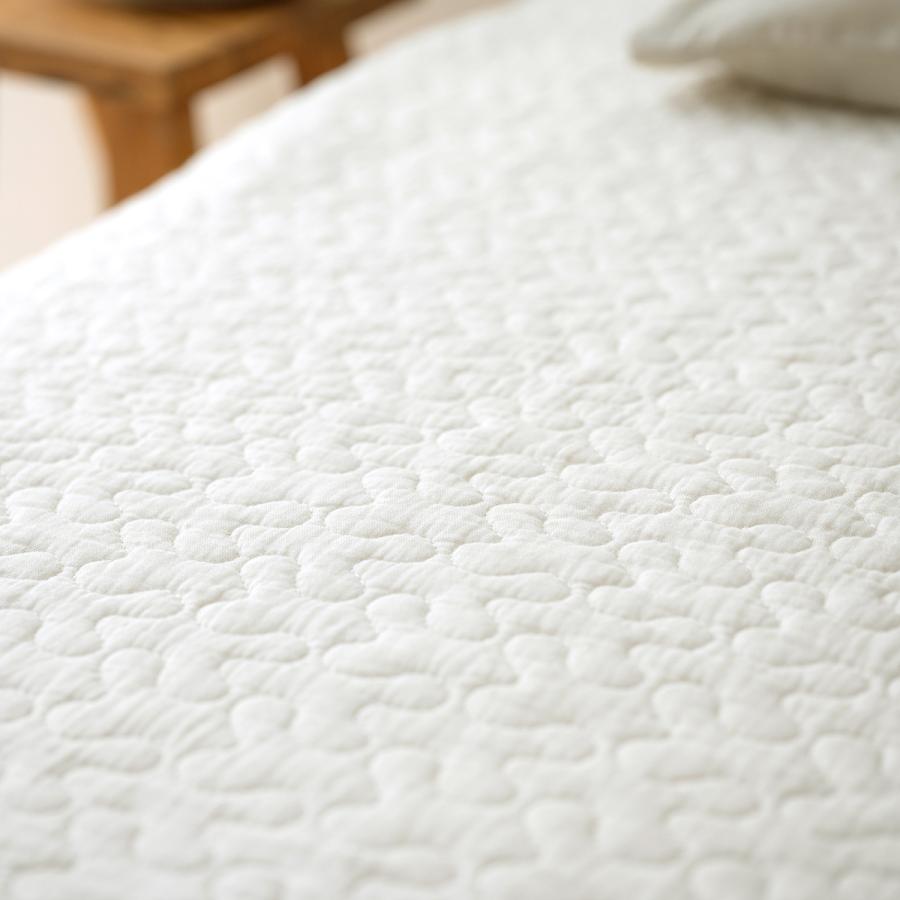敷きパッド ダブル 西川 夏用 綿100% ガーゼ 西川産業 東京西川 涼しい ひんやり マット ベッドパッド 敷きパット 敷パット イブル | 西川 | 05