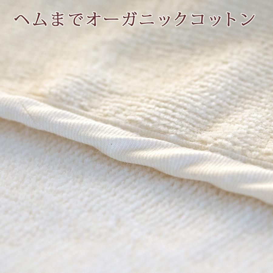 綿毛布 ハーフ 日本製 オーガニック 全て 綿100% オールコットン 140×100cm シール織 ハーフケット お昼寝 ブランケット｜futontown｜04