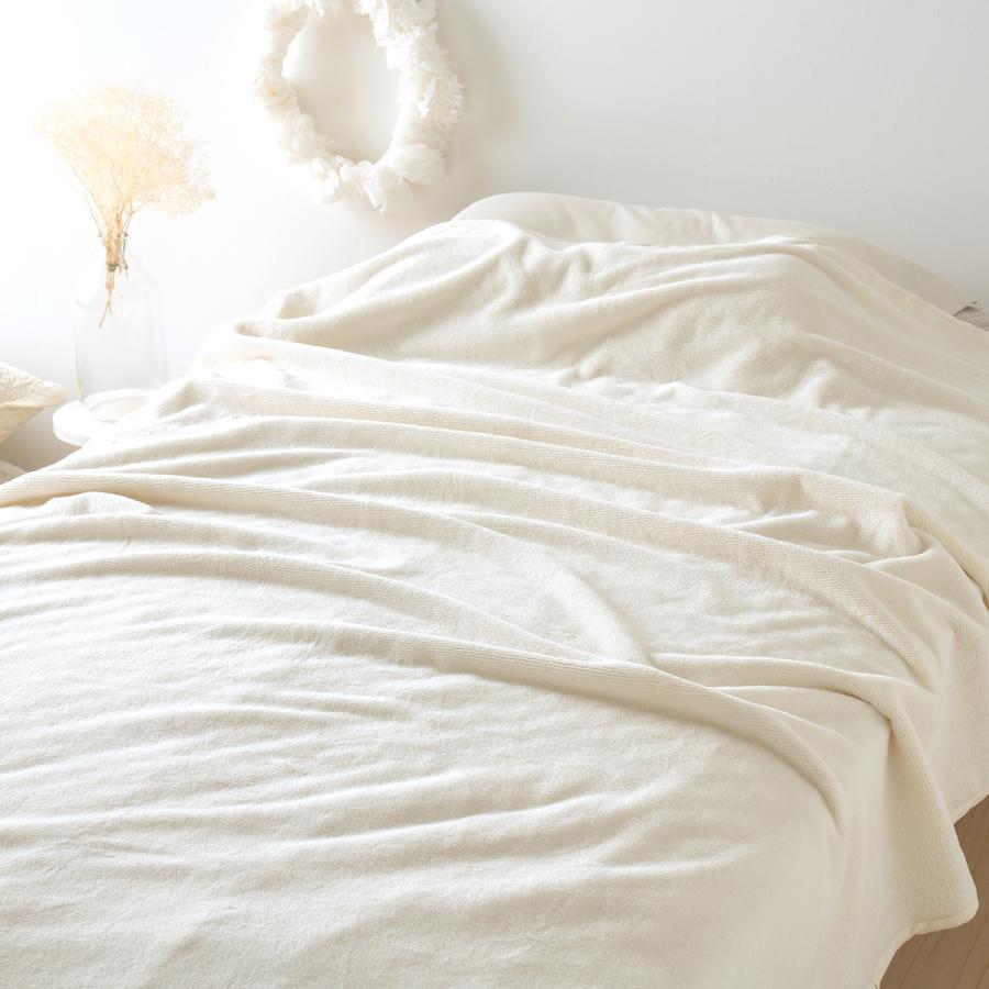 綿毛布 キング 日本製 オーガニック 綿100％ たて糸よこ糸 全て綿100% オールコットン 210cmロングサイズ シール織 ブランケット | ブランド登録なし | 05