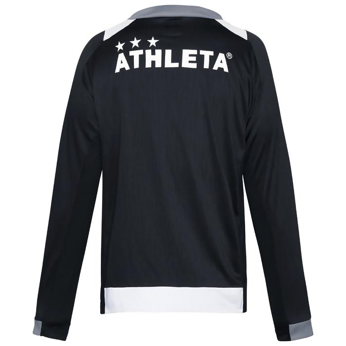 ユニフォームエクスペリメント 長袖フィットネスウェア ブラック ATHLETA（アスレタ） 長袖 プラクティス シャツ 02444 グラフィック