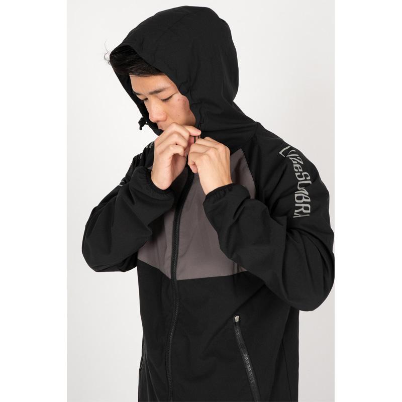 LUZ e SOMBRA タフタメッシュ ピステ M ブラック ルースイソンブラ（LUZ e SOMBRA） ピステパーカー/STRETCH TAFTA MESH