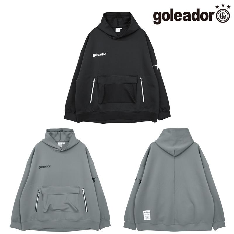 ゴレアドール(goleador) ダンボールニット パーカー G-2657 Lサイズ ブラック goleador（ゴレアドール） トレーニングパーカー/ダンボールニット