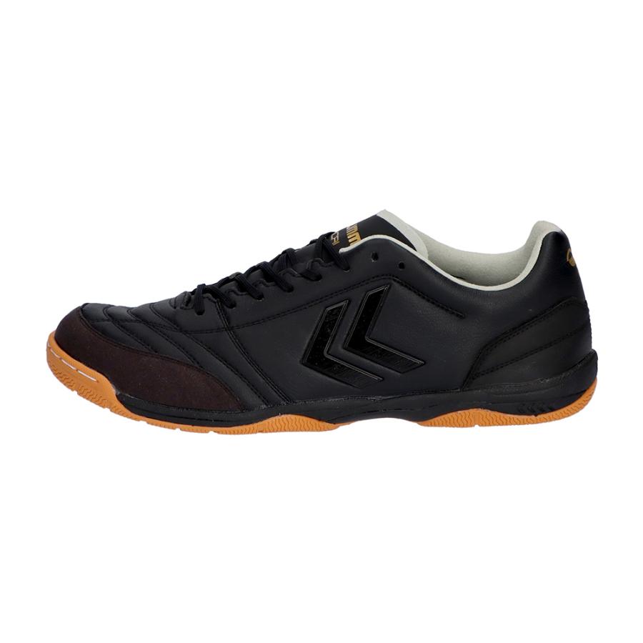 （割引セール 10％OFF）hummel_ヒュンメル フットサルシューズ アピカーレ5 SL WIDE PG BLK/GLD_1