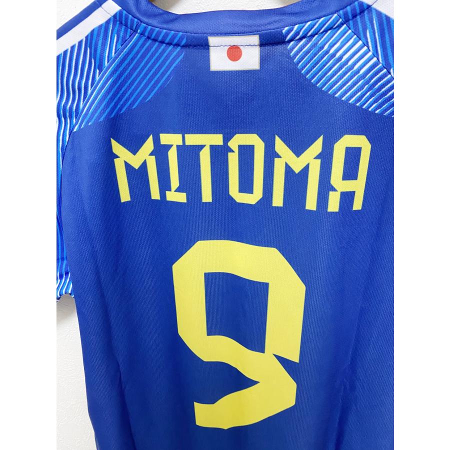 1セットから販売★日本代表ホーム 2022-2023年 モデル 22/23 サッカーユニフォーム 三苫仕様 MITOMA 9番 シャツ・パンツセット 2022年　2023年　2024年｜futstar｜04