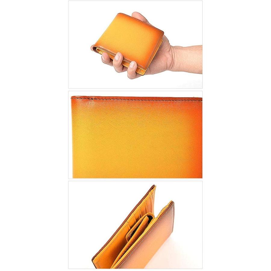 在庫処分特価 ブルー F 二つ折り財布 メンズ 二つ折り 財布 ヌメ革 本革 レザー 二つ折り 薄型 大容量 ファスナー レディース サイフ ブランド ふ 新品即決 Www Skylanceronline Com