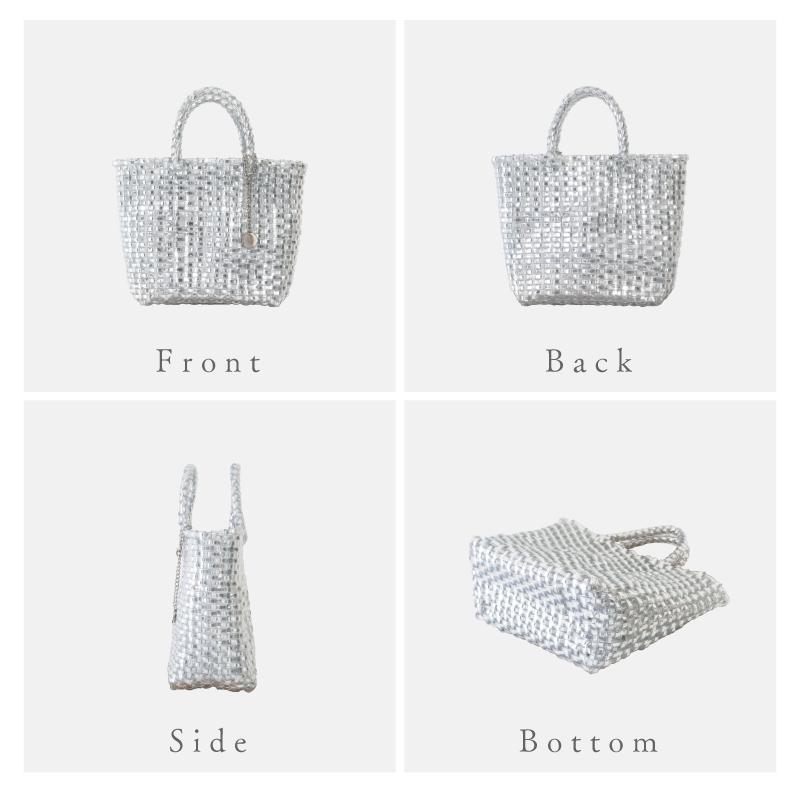 いちご様専用◯ハンドメイド◯キラキラトートバッグ◯シルバー