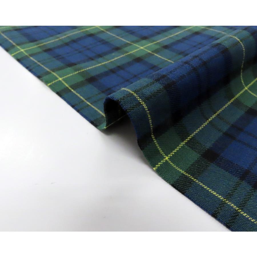 綿100％ テッキング タータンチェック 生地 日本製 先染め