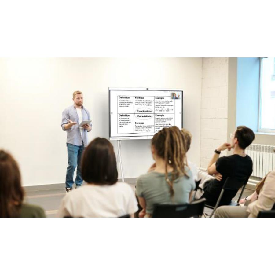 電子ホワイトボード スマートAIボード 電子黒板 高解像度 手書き認識 画面共有 4Kカメラ・マイク・スピーカー内蔵 Windows10 i5 Web会議 ディスプレイ ZOOM |  | 13