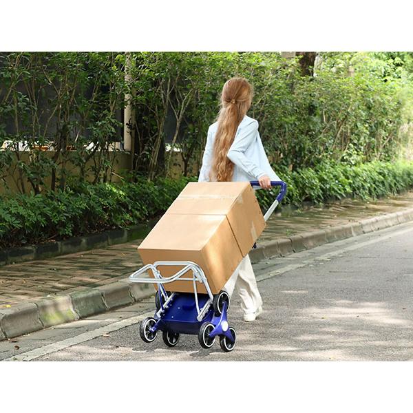 XSTO 電動階段昇降台車 ショッピングカート 買い物袋付き 折り畳み 