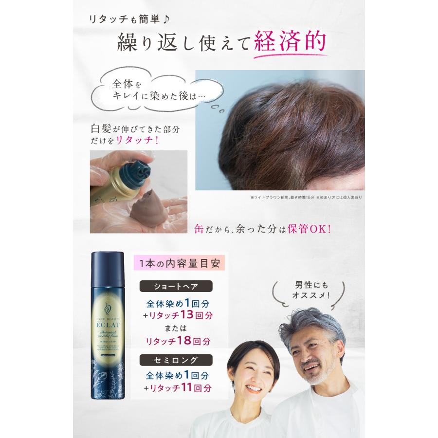 ÉCLAT エクラ ヘアカラー ナチュラルブラック 150g 1個新品＋3分の1