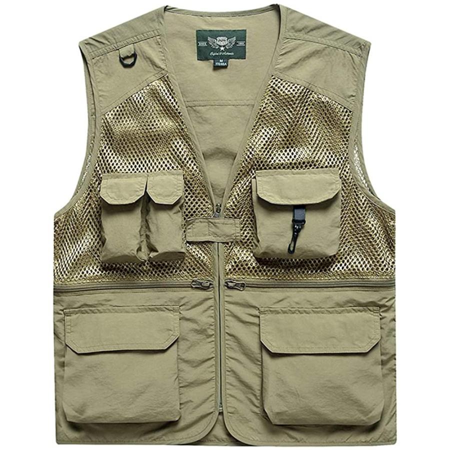 Manatsulife カメラマンベスト メンズ アウトドアベスト メッシュベスト フィッシングベスト 通気速乾 釣り 撮影 登山 スタイリッシュ 3色 多機能 春夏 7996 A1 7996 未来life 通販 Yahoo ショッピング