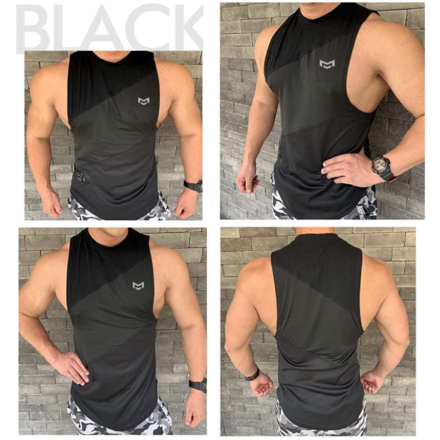 Manatsulife タンクトップ メンズ 筋トレ ノースリーブ スポーツ トレーニング トップス インナー ジムウェア 通気 速乾 フィットネス ファッション 夏 Bx01 A1 Bx01 未来life 通販 Yahoo ショッピング