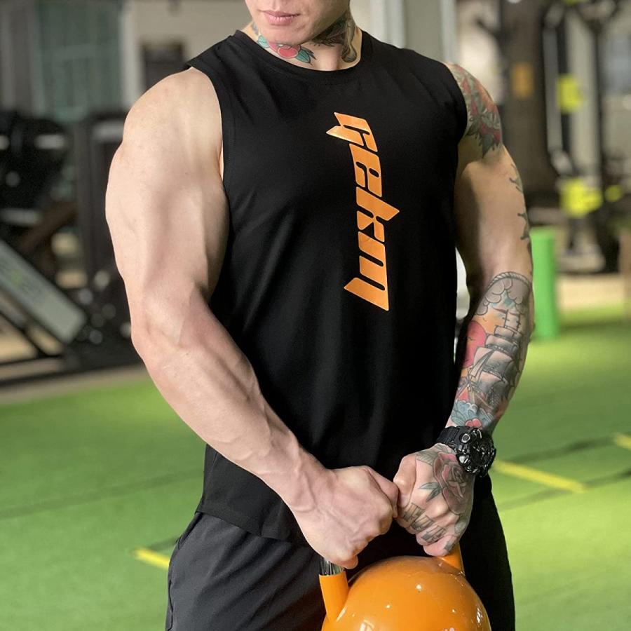 Manatsulife タンクトップ メンズ 筋トレ ノースリーブ トップス トレーニング ストレッチ インナー ジム 吸汗 速乾 軽量 フィットネス スポーツ 運動 夏 Bx09 A1 Bx09 未来life 通販 Yahoo ショッピング