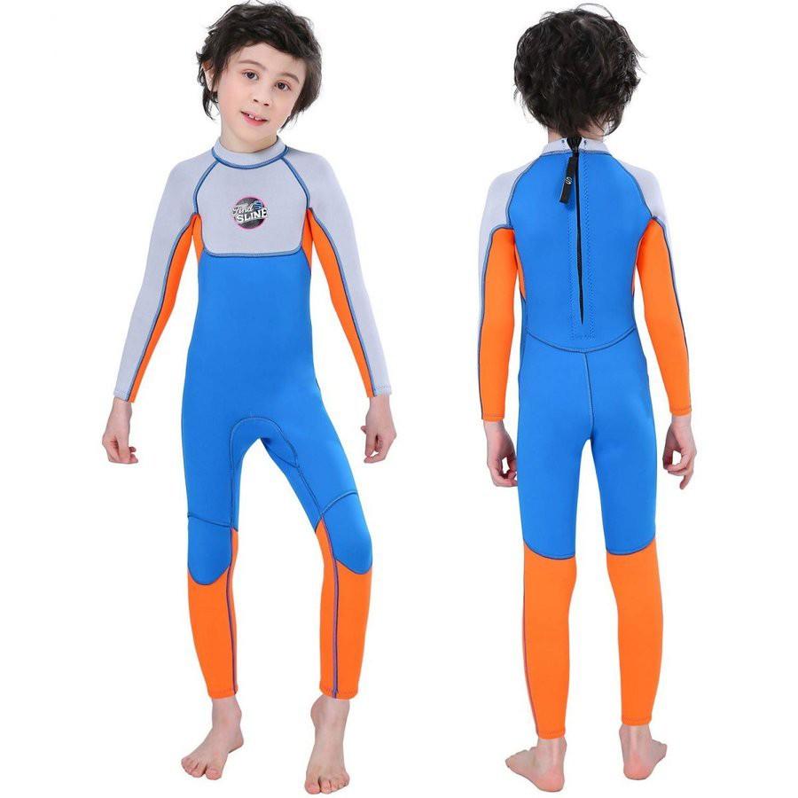 お得クーポン発行中 Morgen Sky ウェットスーツ 子供 水着 2 5mm キッズ ダイビングスーツフルスーツ 男の子 日焼け止め 上下一体 防寒保温 1904 スイムウェア ワンピース