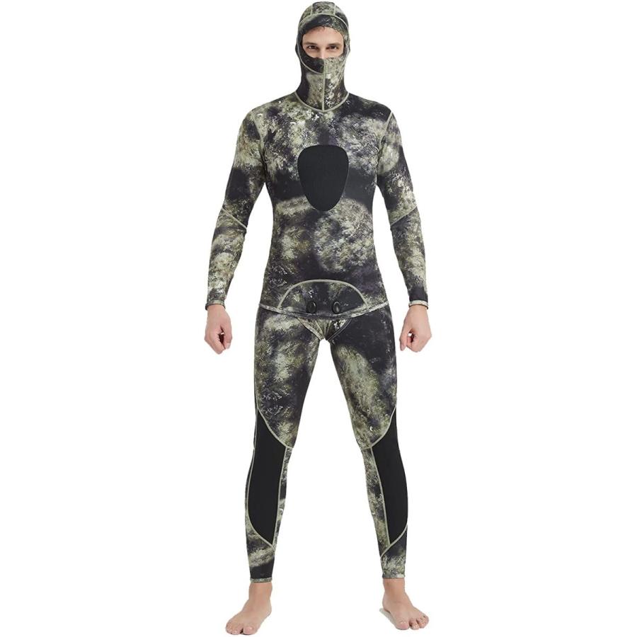 くすみ水色 メンズ ウェットスーツ 長袖Tシャツ Active Camo | ladec.bi