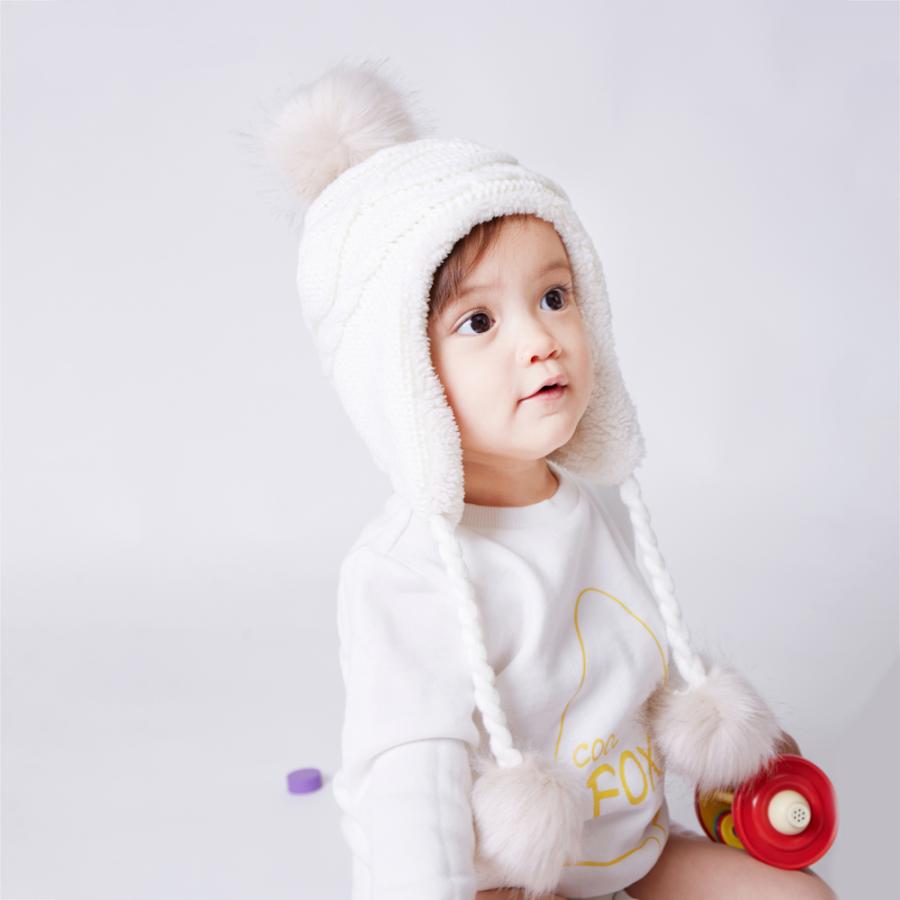 市場 ニット帽 冬用ハット 子供用 こども キッズ 防寒 帽子 子供 男の子 耳あて 子供帽子 ベビー 防風 緑 女の子 ピンク