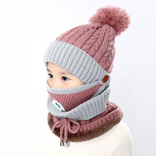 帽子 子供 ニット帽 マフラー ネックウォーマー 3点セット マスク付き 裏起毛 防寒 防風 保温 ニットキャップ スキー帽子 厚手 冬物 アウトドア 暖かい Ltm01 Ya Ltm01 未来life 通販 Yahoo ショッピング