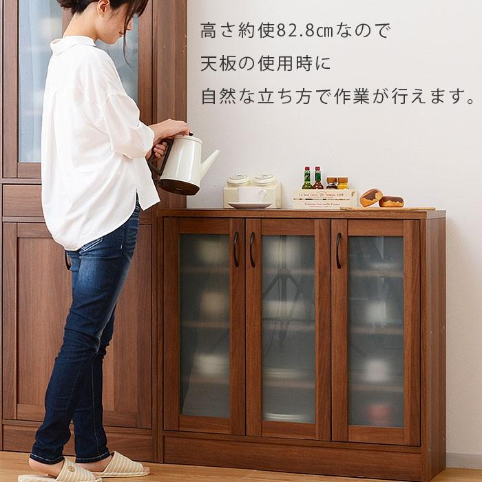 ワイエムワールド 食器棚 幅90cm ロータイプ 収納 レンジ台 ワイエムワールド 食器棚 幅90cm ロータイプ 収納 レンジ台