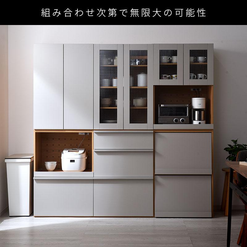 ワイエムワールド 本棚 フラップ ロータイプ 扉付き ラック棚 2段 省