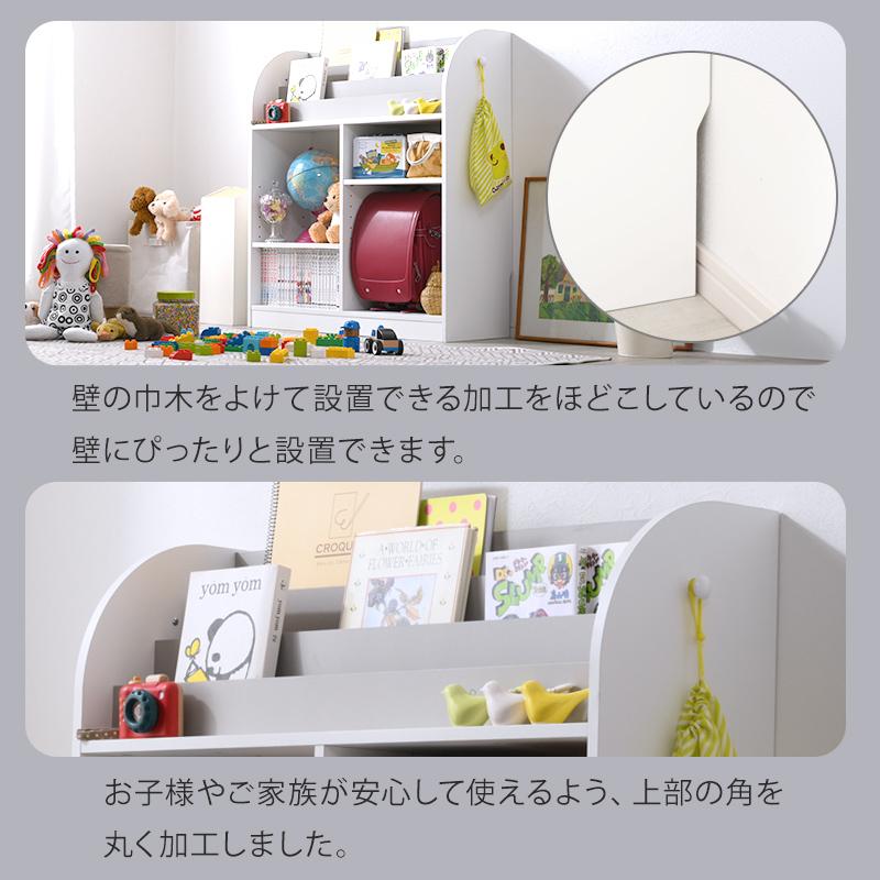 ワイエムワールド 絵本棚 大容量 コンパクト スリム おもちゃ箱 子ども