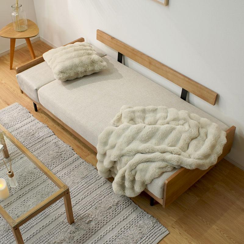 ワイエムワールド ソファ 2人掛け 2.5人掛け ファブリック フェザー