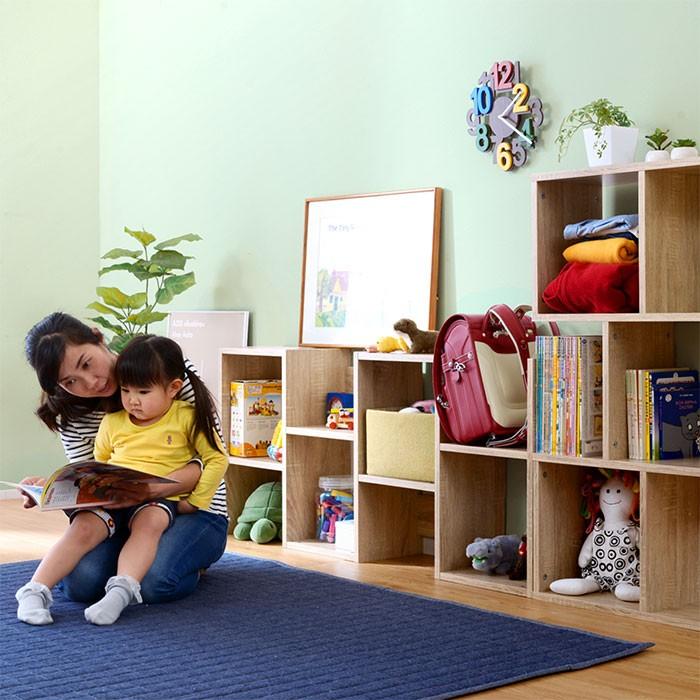 本棚 棚 書棚 収納 オープンシェルフ ディスプレイラック 3段 スリム 絵本棚 木製  オープンラック おしゃれ s字ラック マガジンラック | ワイエムワールド | 23