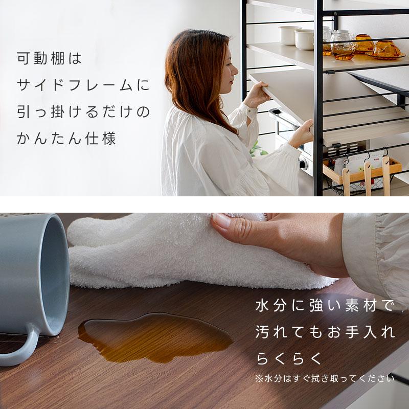 【新品・未使用】大型レンジ対応キッチンラック 約61.5cm幅 タンスのゲン レンジ台 幅60 レンジラック スリム ゴミ箱上ラック