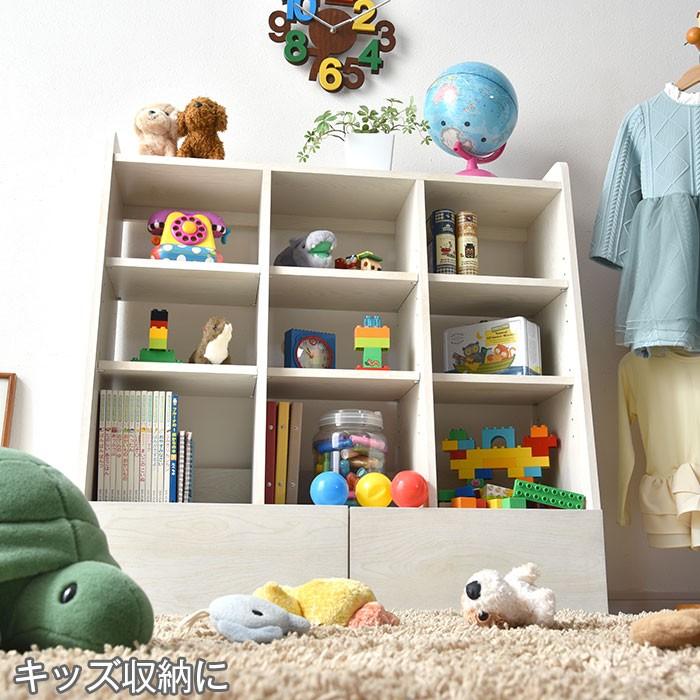 オープンラック 幅90 3列3段 本棚 引き出し スリム 薄型 ラック シェルフ ブックシェルフ オープンシェルフ おしゃれ 棚 薄型収納 大容量 省スペース | ワイエムワールド | 17