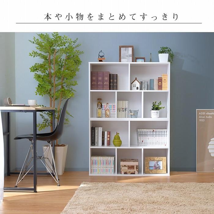 ワイエムワールド 3段 カラーボックス 2段 本棚 木製 おしゃれ 薄型