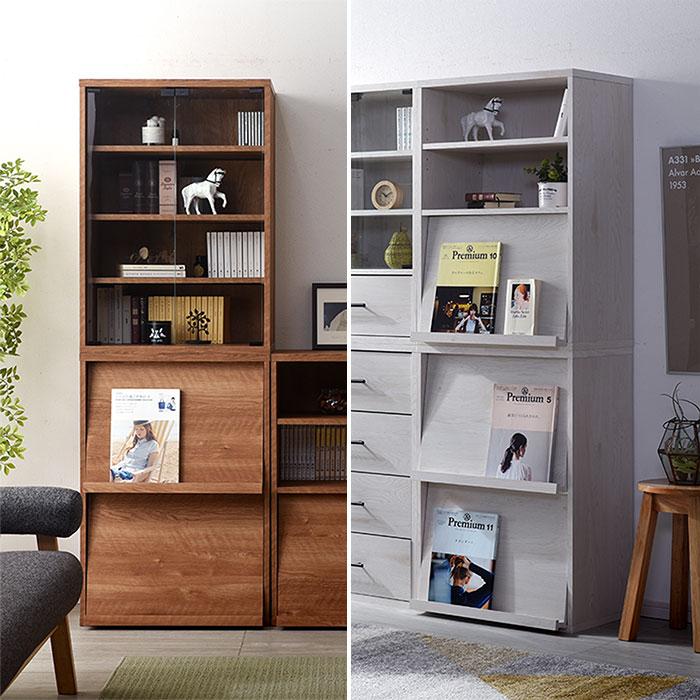 本棚　フラップ扉 楽天市場】収納棚 扉付き フラップチェスト フラップ扉6枚タイプ