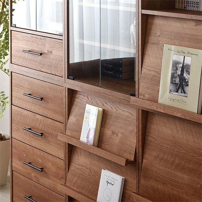 本棚　フラップ扉 楽天市場】収納棚 扉付き フラップチェスト フラップ扉6枚タイプ