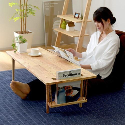 センターテーブル 120 テーブル ロー コーヒー カフェ 木製 天然木