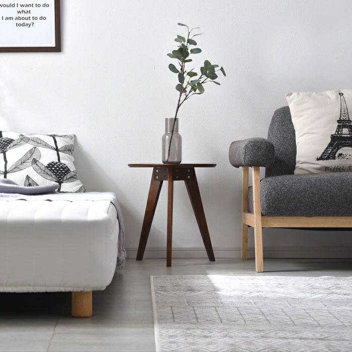 木製サイドテーブル　カフェテーブル 楽天市場】サイドテーブル ナイトテーブル 丸テーブル 木製