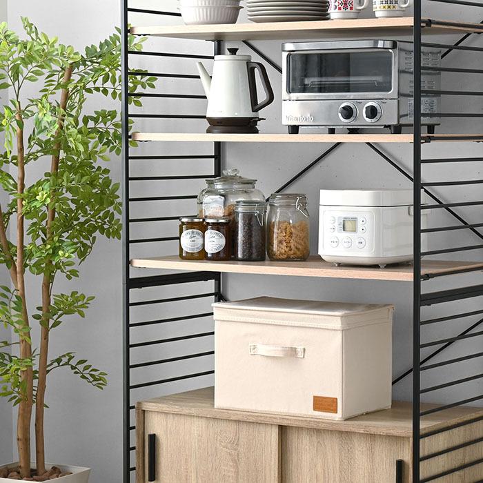 キャンバス風 インナーボックス ふた付き 幅38 奥行26 おしゃれ