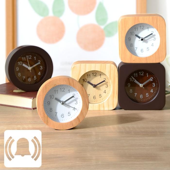 目覚まし時計 天然木 アナログ バックライト 置き時計 目覚まし コンパクト 収納 本棚 食器棚 ラック Ymworld 通販 Paypayモール