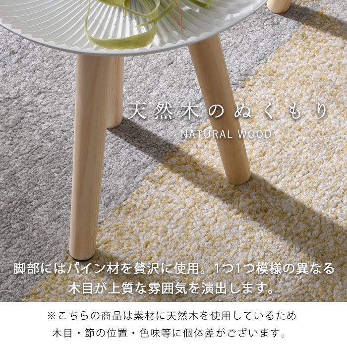 サイドテーブル 丸 おしゃれ 北欧 木製 幅40cm 白 ホワイト 可愛い