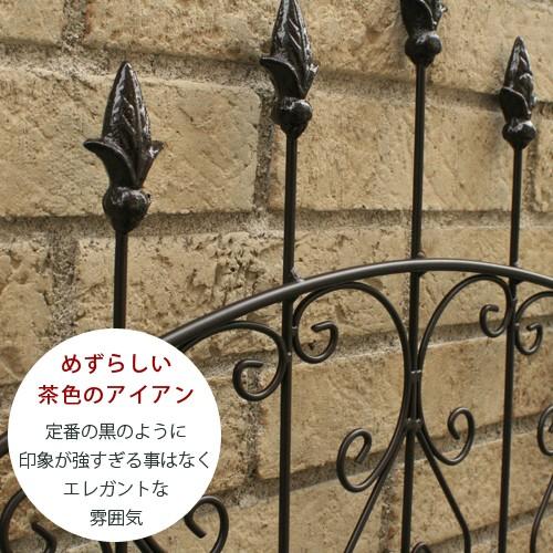 ガーデンフェンス アイアン 高さ220cm 2枚セット トレリス 庭 ゲート